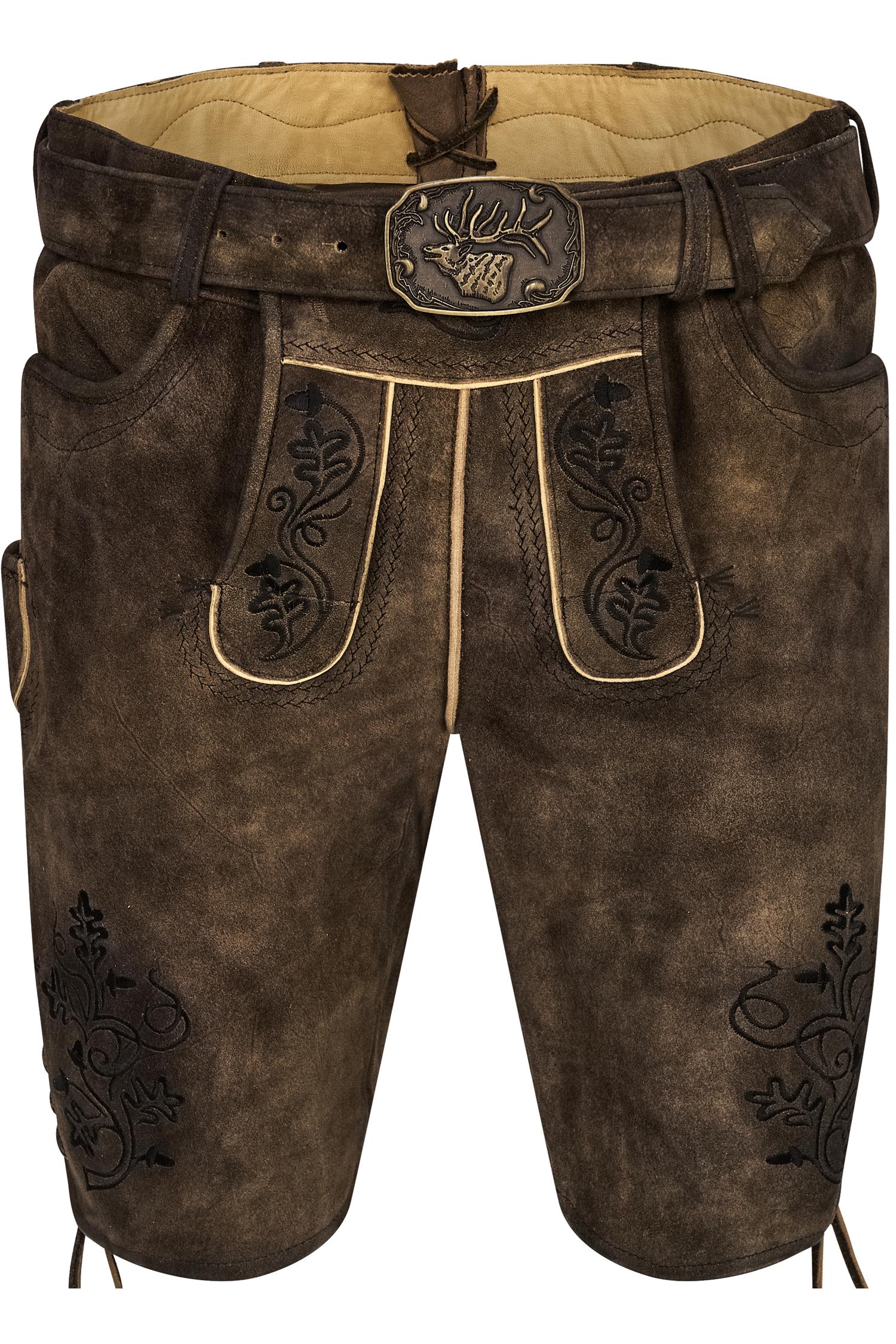 Lederhose Fabiolo von Spieth & Wensky in Dunkelbraun